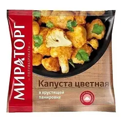 Капуста цветная МИРАТОРГ в хрустящей панировке 400г