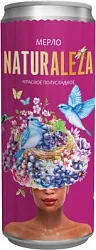 Вино НАТУРАЛЕСА Мерло красное п/сл 10-12% ж/б 0.33л