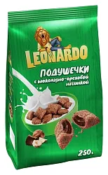 Подушечки ЛЕОНАРДО с шоколадной начинкой 250г