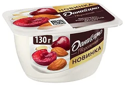 Творожный продукт ДАНИССИМО вишня миндаль бзмж 6.1% 130г