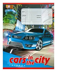 Тетрадь ХАТБЕР Машина в городе клетка 12л