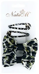 Заколка для волос НАТАМ Леопард кремовый 4шт арт.AV17304A