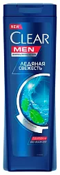 Шампунь КЛИАР Свежесть и лед для мужчин против перхоти 400мл
