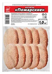 Котлеты МЯСНАЯ ТЕЛЕЖКА Пожарские 1000г