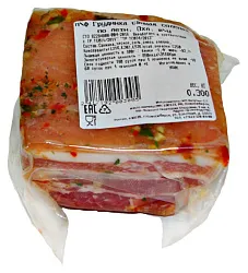 Грудинка БРАВО по-летнему соленая 1кг