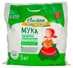 Мука АЛЕЙКА пшеничная в/с м/у 5кг