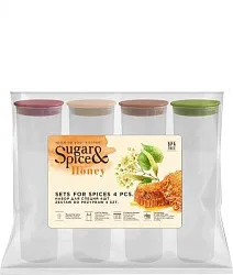 Набор для специй ШУГА&СПАЙС Хоней 4шт в ассортименте арт.520978