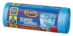 Мешки для мусора СЕЛЕСТА прочные 35л 30шт