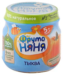 Пюре ФРУТОНЯНЯ тыквенное натуральное ст/б 80г