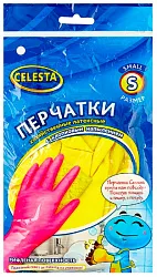 Перчатки латексные СЕЛЕСТА хозяйственные S