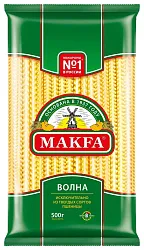 Мак.изделия МАКФА Лапша длинная волна м/у 500г