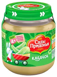 Пюре САДЫ ПРИДОНЬЯ кабачок ст/б 120г