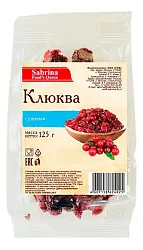 Клюква САБРИНА сушеная м/у 125г