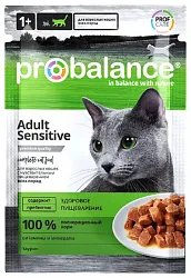 Корм для кошек ПРОБАЛАНС с чувствительным пищеварением 85г