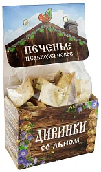 Печенье ДИВИНКА цельнозерновое со льном 150г