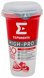 Кисломолочный напиток ЭКСПОНЕНТА Хай-Про клубника арбуз бзмж 0% 250мл