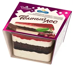 Мороженое ГРОСПИРОН Черный лес пломбир с вишневым наполнителем бзмж 140г