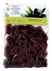 Оливки ОФЕЛЛИЯ Каламата с травами в масле м/у 250г