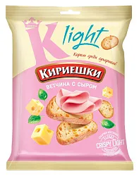 Сухарики КИРИЕШКИ Лайт ветчина сыр 80г