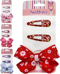 Аксессуары для волос НАТАМ зажимы 2шт резинка 1шт арт.548