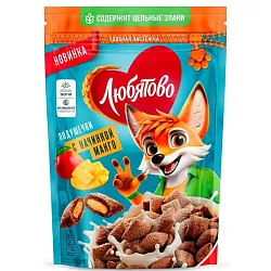 Подушечки ЛЮБЯТОВО с начинкой манго 220 г