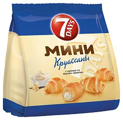 Круассаны мини 7 ДЭЙС ваниль 176г