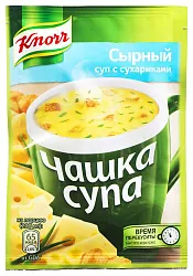 Чашка супа КНОРР сырный с сухариками м/у 15.6г