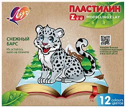Пластилин ЛУЧ Зоо мини 12цв