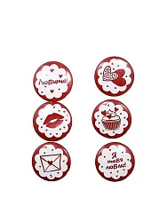 Фишки-топсы СФЕРА Валентинки 6шт