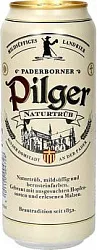 Пиво ПАДЕРБОРНЕР Пилгер 5% светлое нефильтрованное ж/б 0.5л