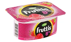 Йогуртный продукт ФРУТТИС Суперэкстра малина ананас дыня бзмж 8% 115г