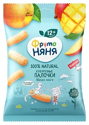 Кукурузные палочки ФРУТОНЯНЯ яблоко манго 20г