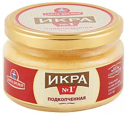 Икра мойвы САНТА БРЕМОР подкопченная ст/б 180г