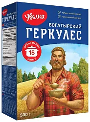 Геркулес УВЕЛКА Богатырский карт/уп 500г