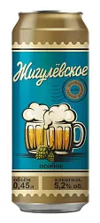 Пиво ЖИГУЛЕВСКОЕ Особое светлое фильтрованное 5.2% ж/б 0.45л