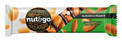 Батончик НАТ&ГОУ миндально-арахисовый с арахисовой пастой 36г