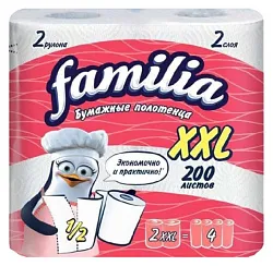 Бумажные полотенца ФАМИЛИЯ XXL 2сл 1рул