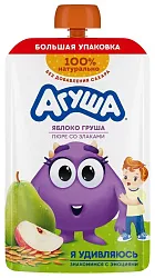 Пюре АГУША Яблоко груша со злаками 160г