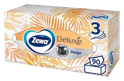 Салфетки ЗЕВА Делюкс косметические карт/уп 90шт