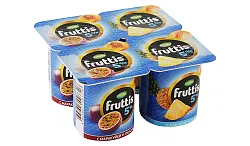 Йогуртный продукт ФРУТТИС Сливочное лакомство персик маракуйа ананас бзмж 5% 115г