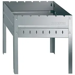 Мангал Forester Mobile с разборным дном и рёбрами жесткости 40х30х40см