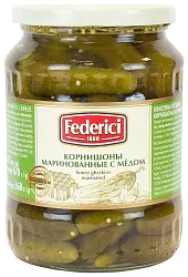 Огурцы ФЕДЕРИЧИ Корнишоны маринованные с медом ст/б 720мл