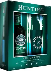 Ликер БЕЛУГА Хантинг Травяной 38% ПК 0.7л+стакан с подсветкой