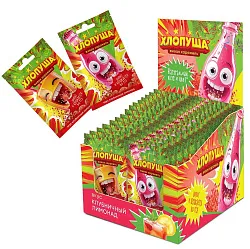 Шипучка СЛАДКАЯ СКАЗКА Новогодняя хлопуша клубничный лимонад 7г