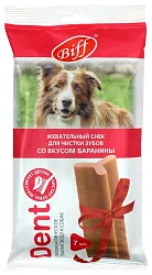 Снек жевательный БИФФ Дент со вкусом баранины для собак крупных пород 270г