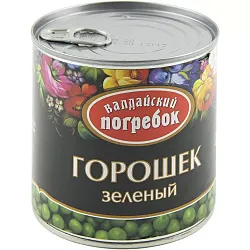 Горошек ВАЛДАЙСКИЙ ПОГРЕБОК зеленый ж/б ключ 425мл