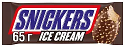 Мороженое СНИКЕРС молочное с карамелью и арахисом в глазури бзмж 65г