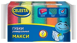 Губка хозяйственная СЕЛЕСТА макси универсальная 5шт