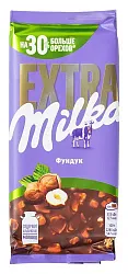 Шоколад МИЛКА Экстра молочный с фундуком 140г