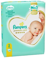 Подгузники ПАМПЕРС Премиум Кеа 4-8кг 66шт
